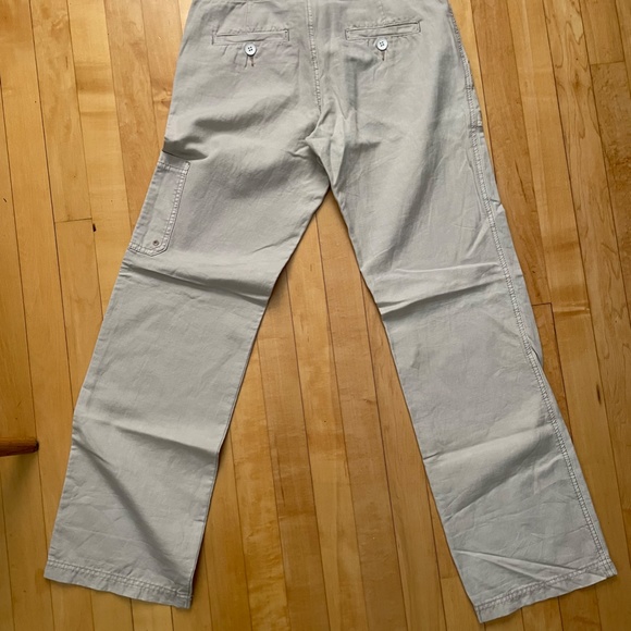 like new Hei Hei from Anthropologie light purple/gray cotton/linen blend pants 4 - Picture 4 of 6